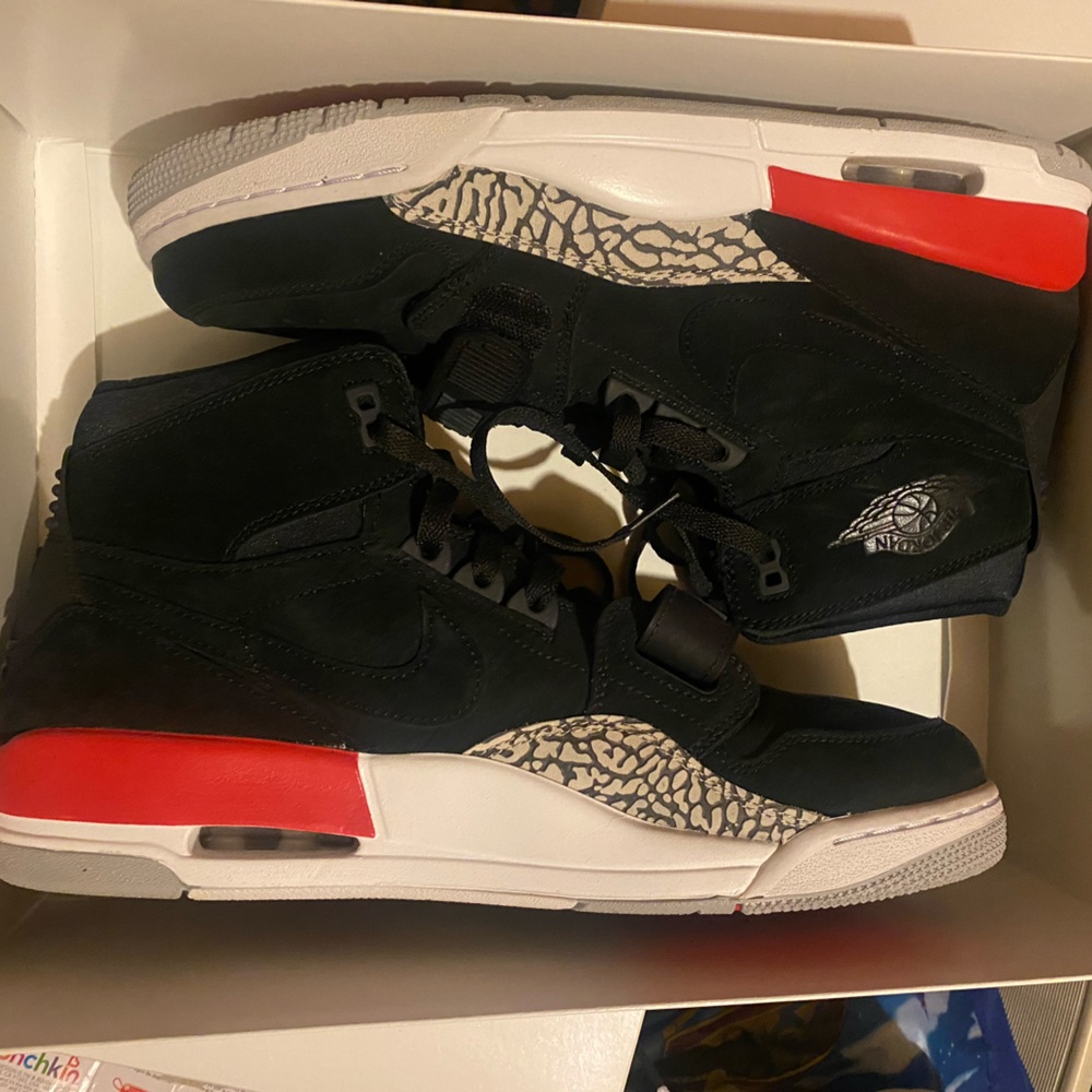 Jordan Air Legacy 312 Basketball shoes black suede